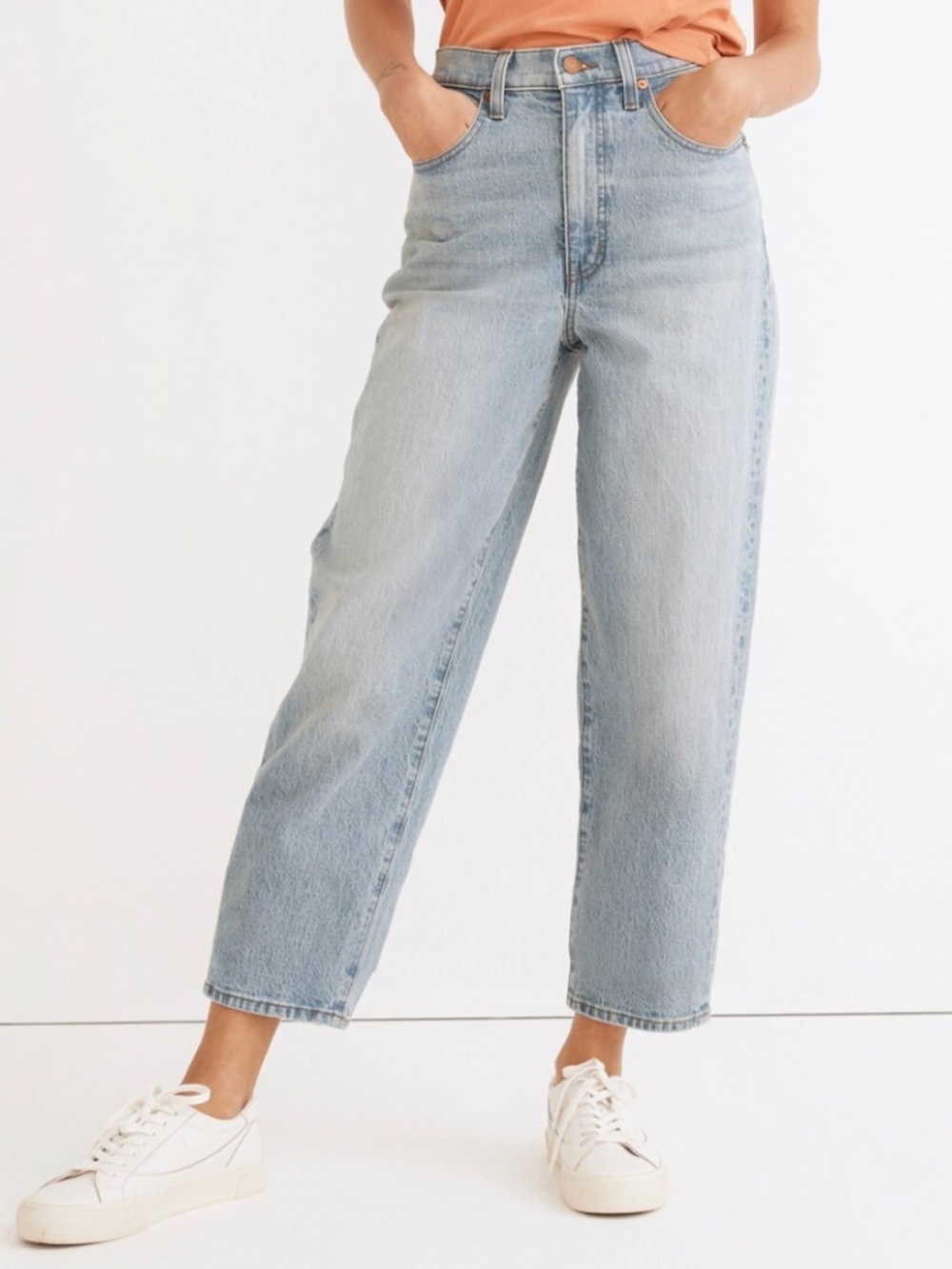 Madewell Balloon Barrel Leg Jeans in Whistler Wash Size 26 Petite